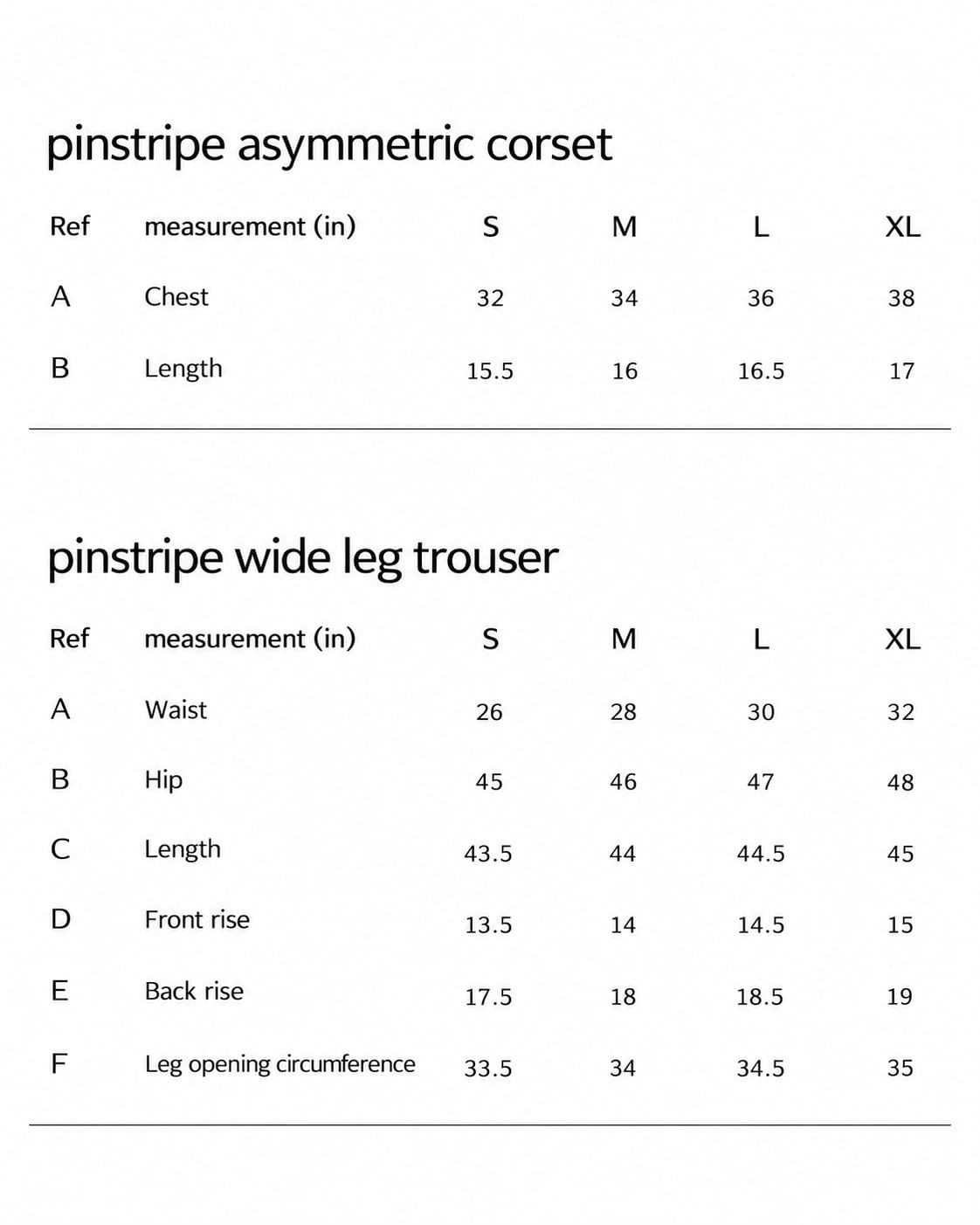 Pinstripe Asymmetric Set