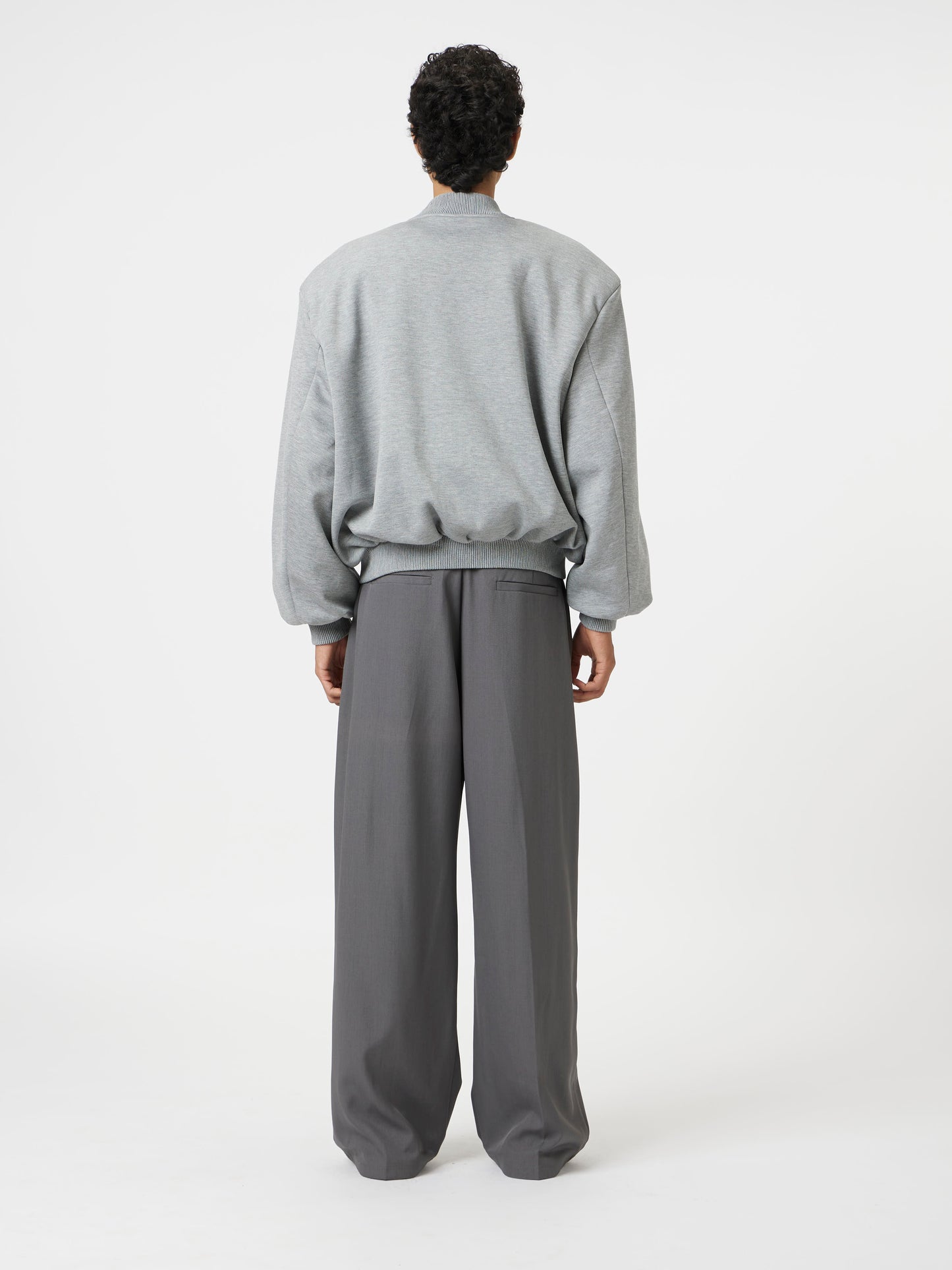 muted grey box jacket
