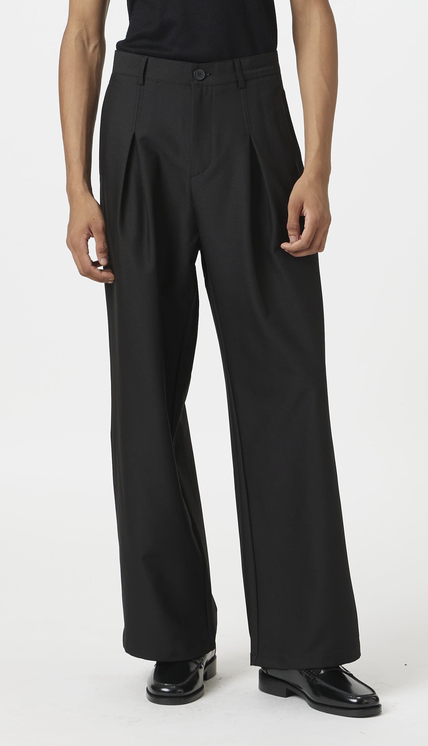 hidden pleat pants