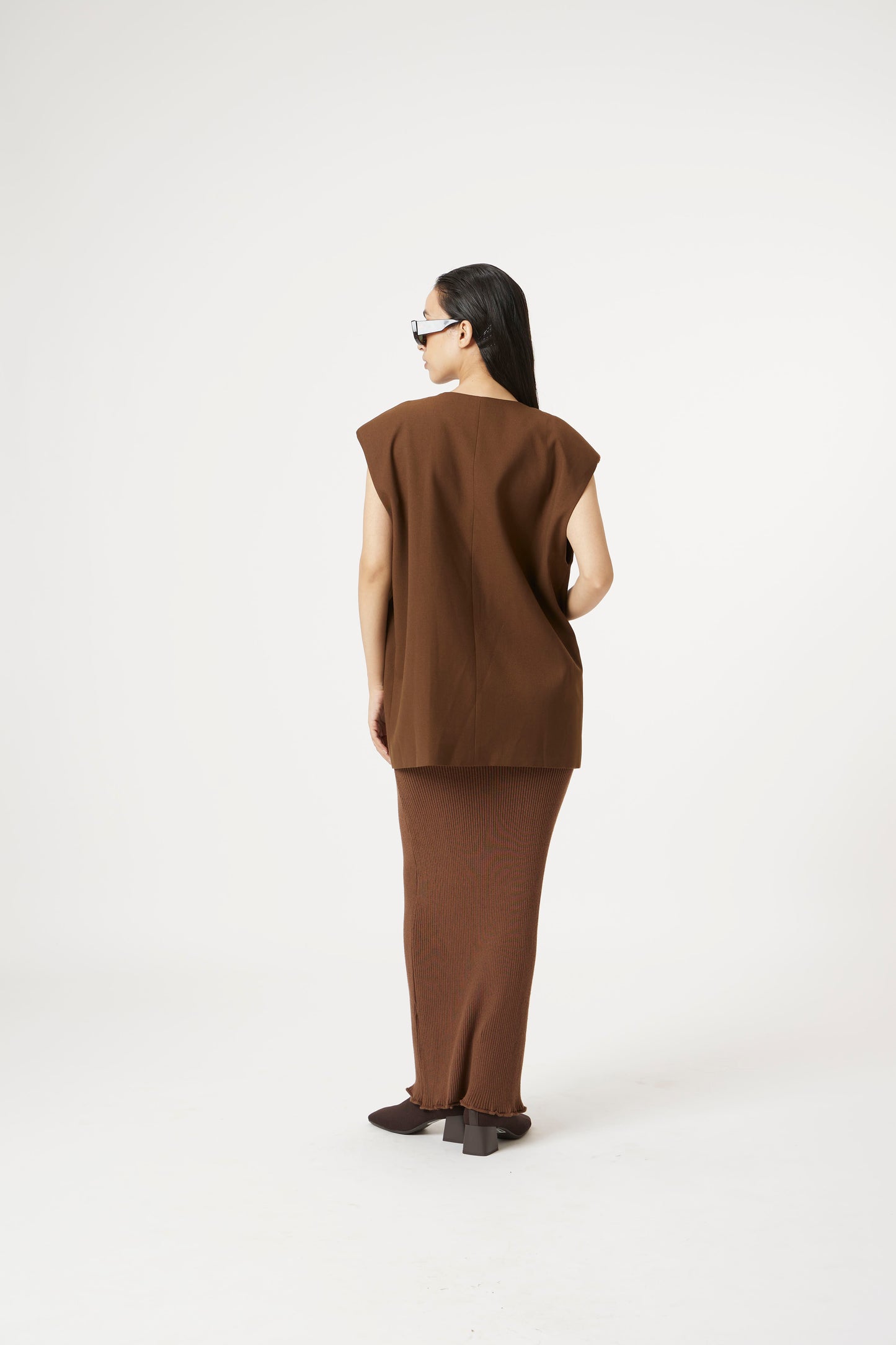 brown dressed to chill blazer