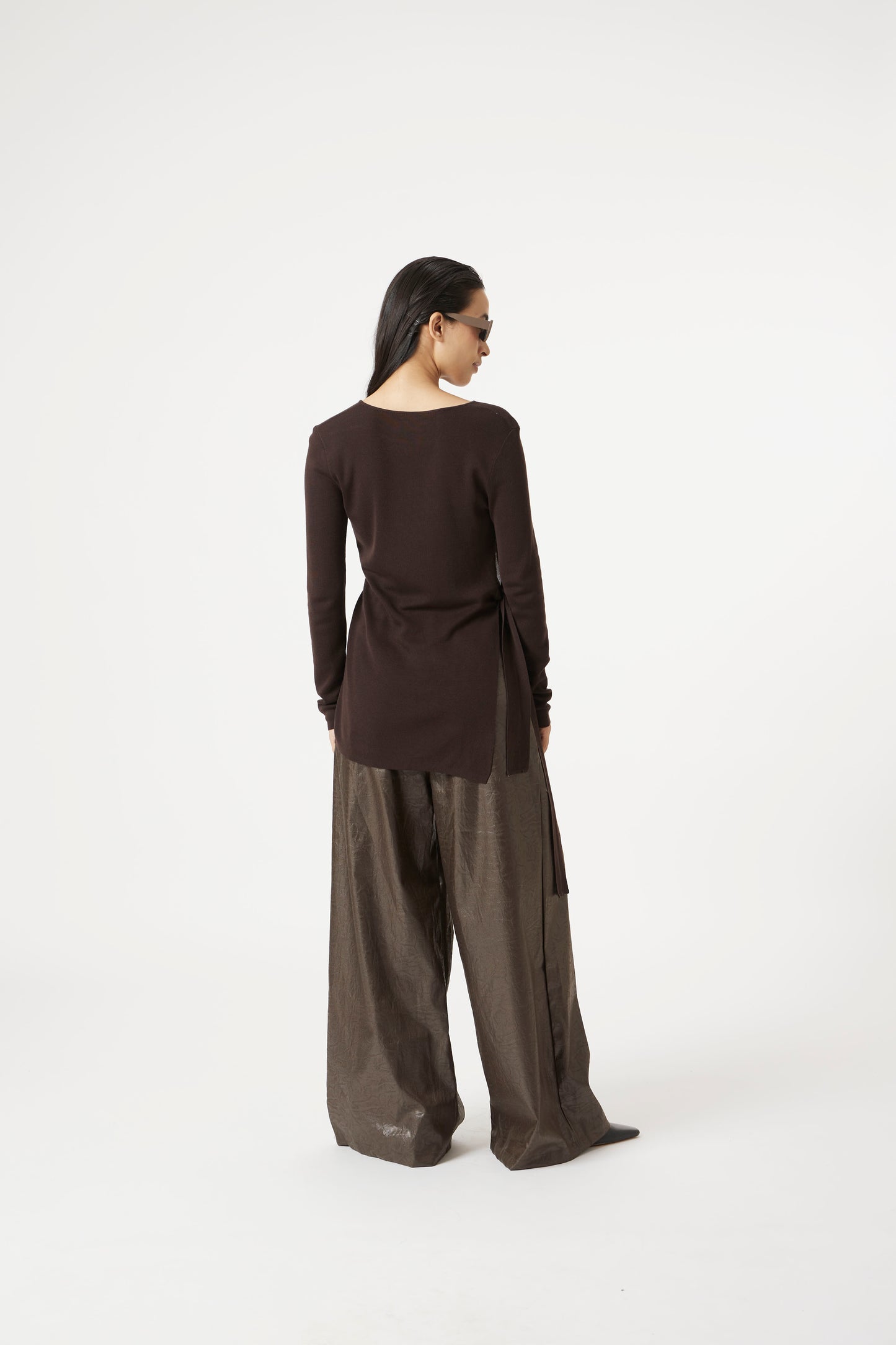 brown purpose knit