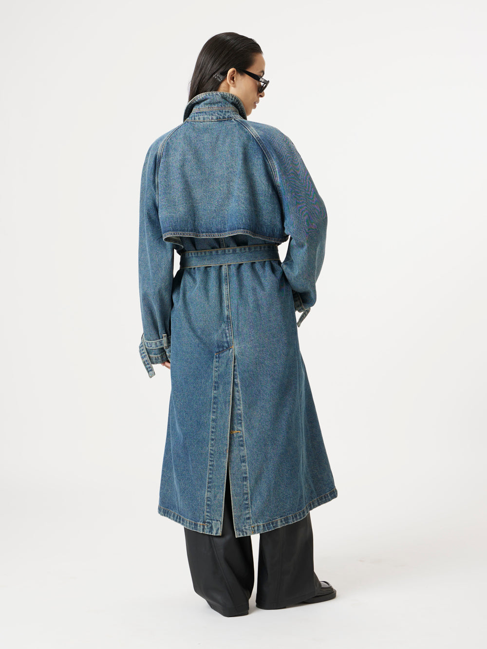 Blue Denim Love Trench