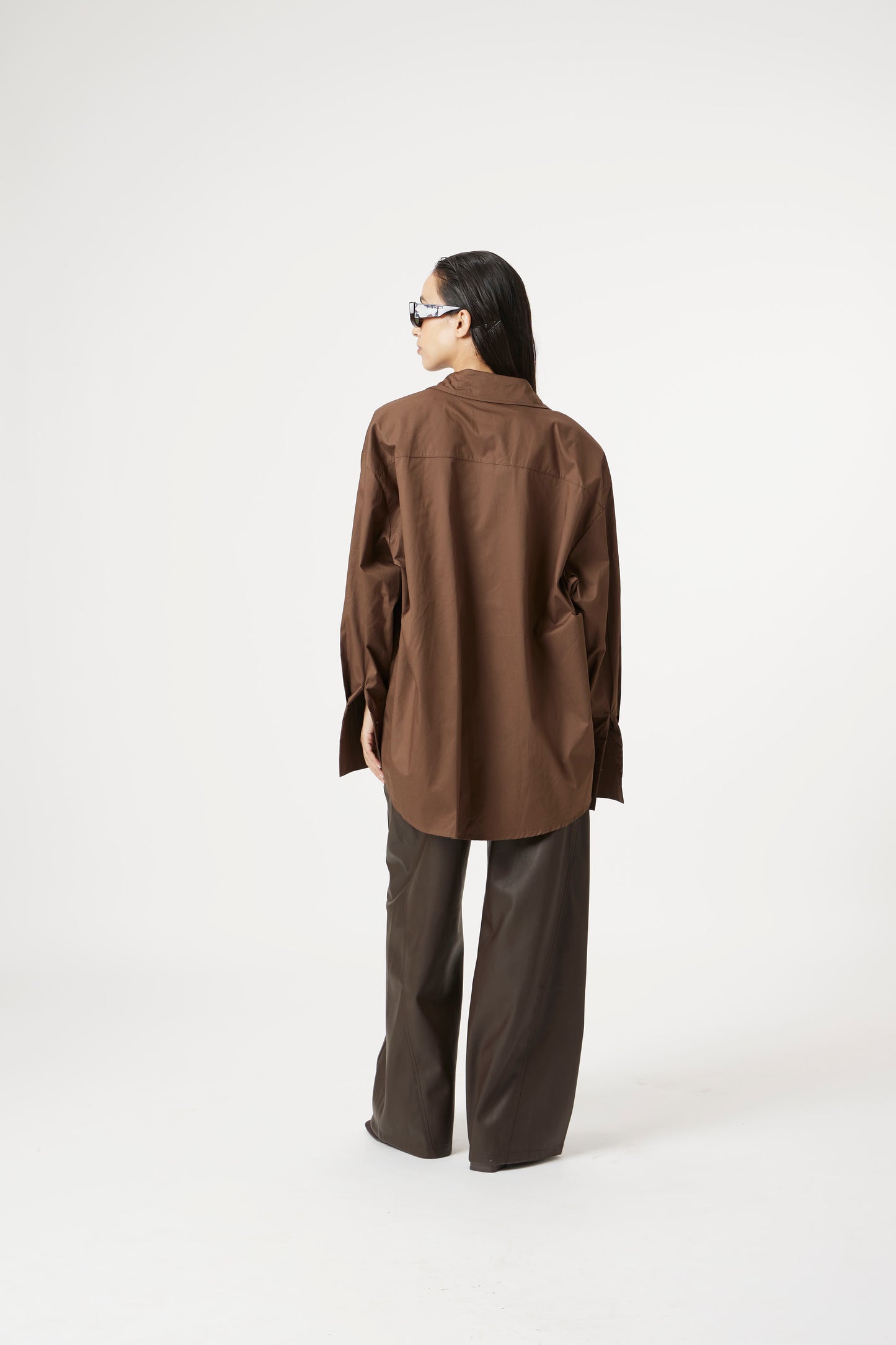 plain brown shirt