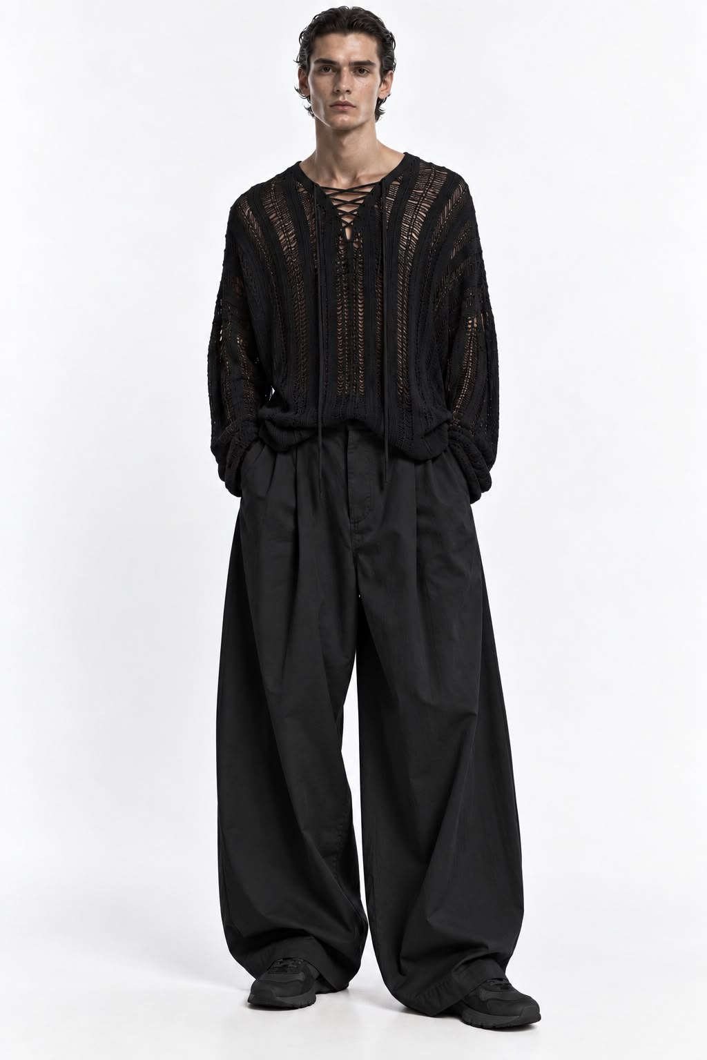 pleated pant