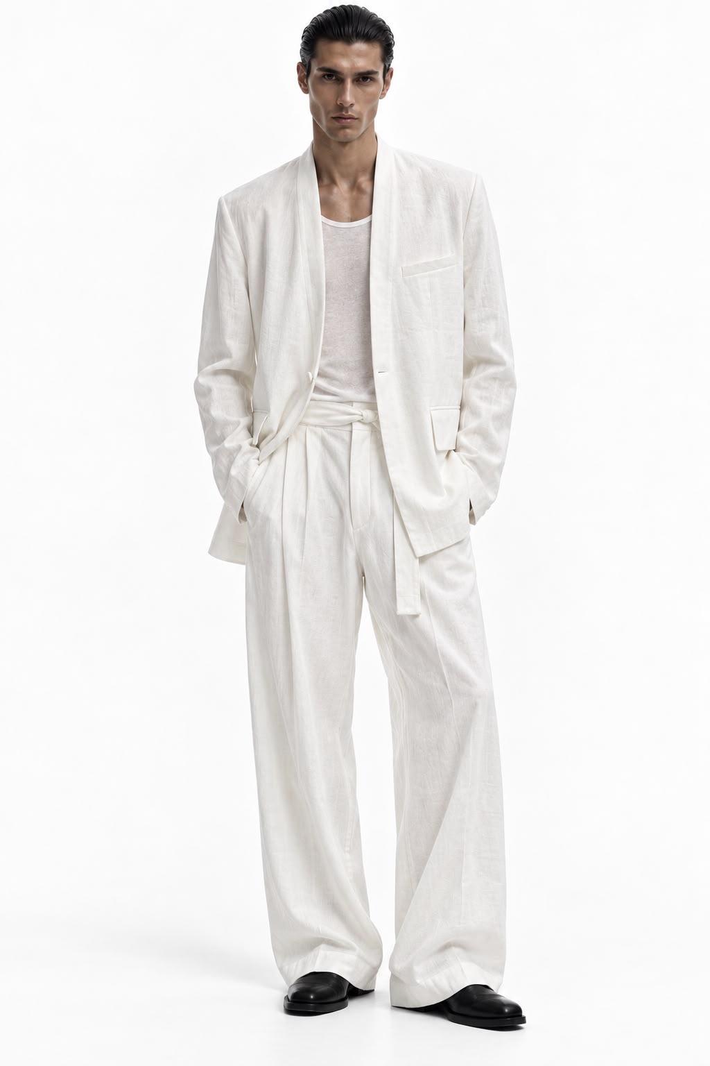 relaxed linen set