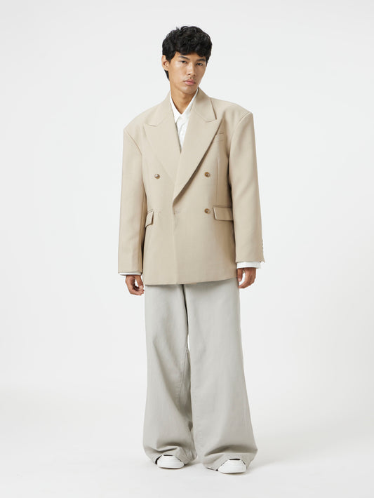 Biege Oversize Blazer