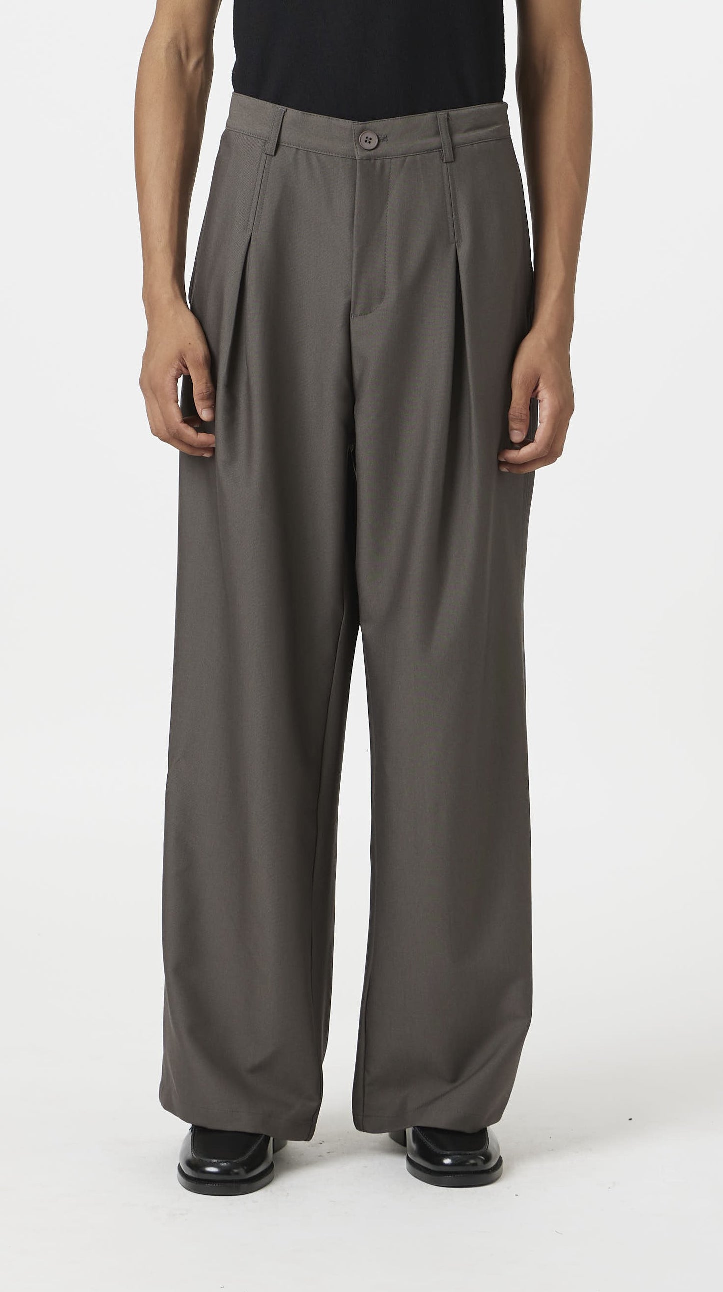 hidden pleat pants
