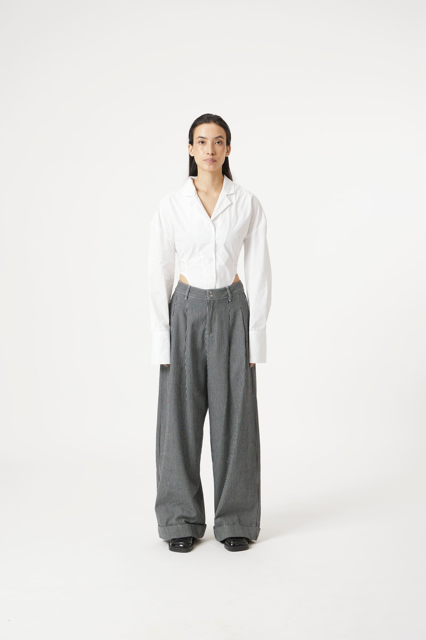 Grey loose pants