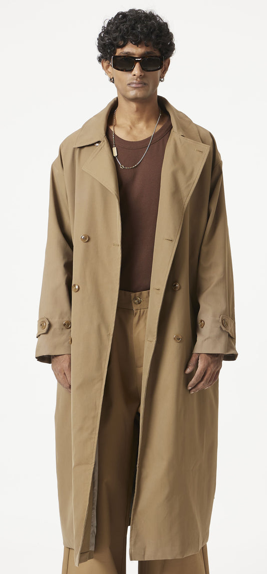 regular tan trench