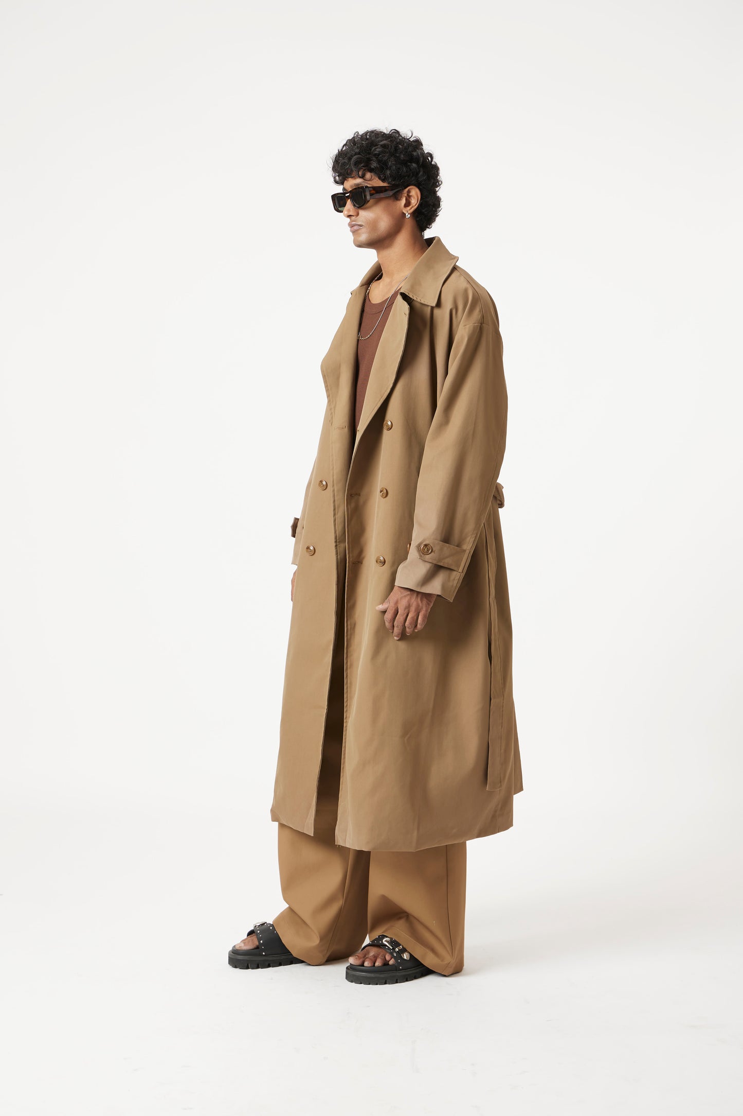regular tan trench