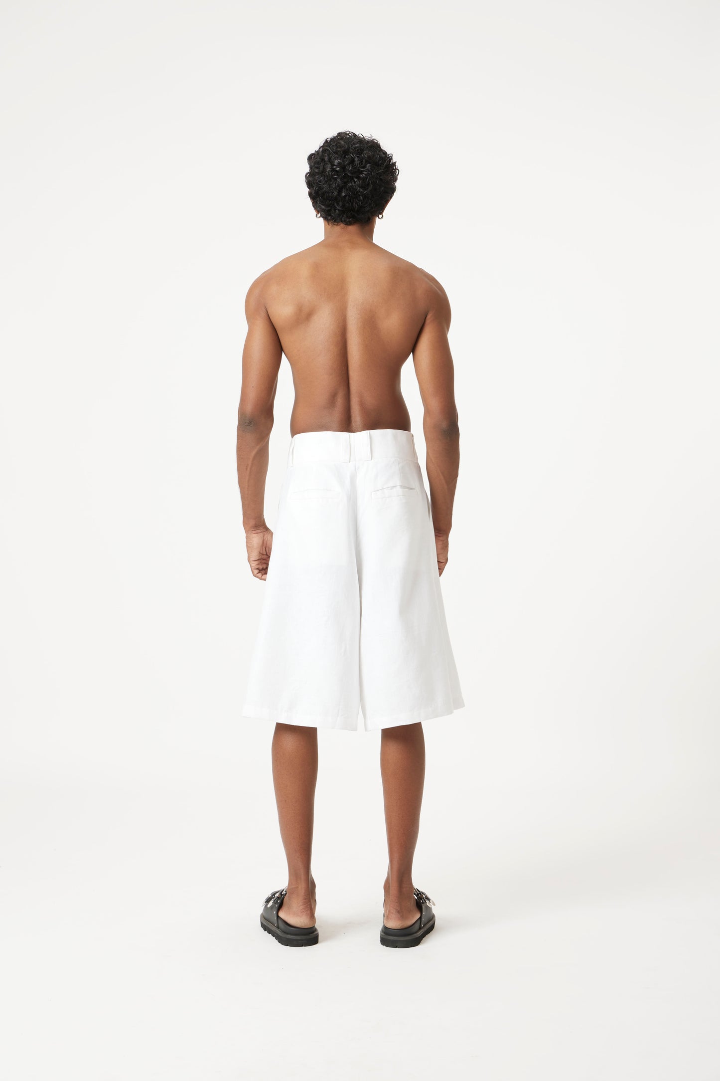 black linen longline set