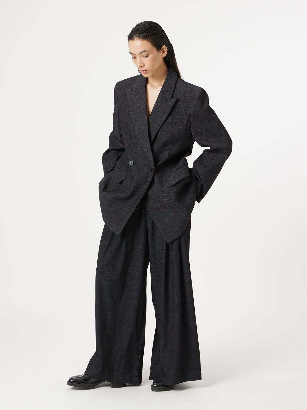 Black Structured Suit