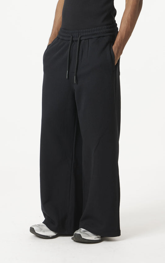 black easy drop pants