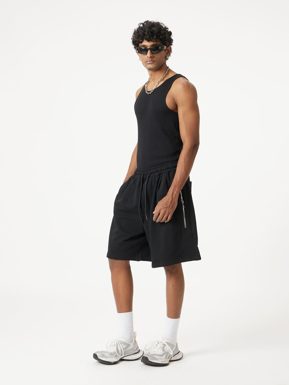 Easy Fit Black Shorts