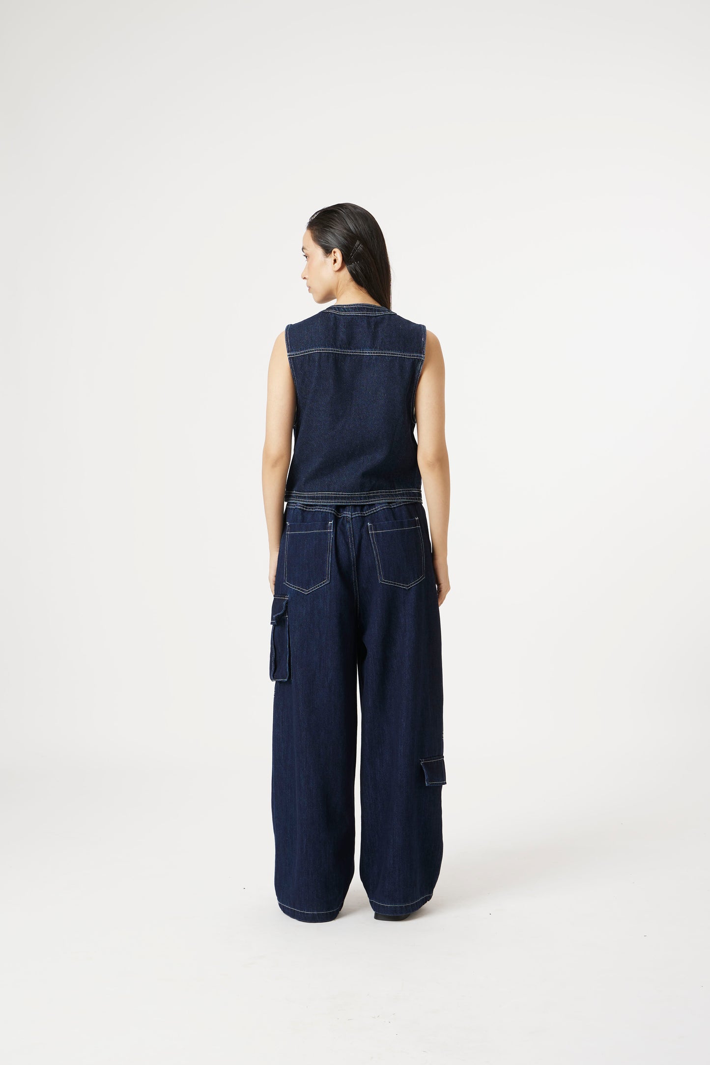 blue vest mode waistcoat