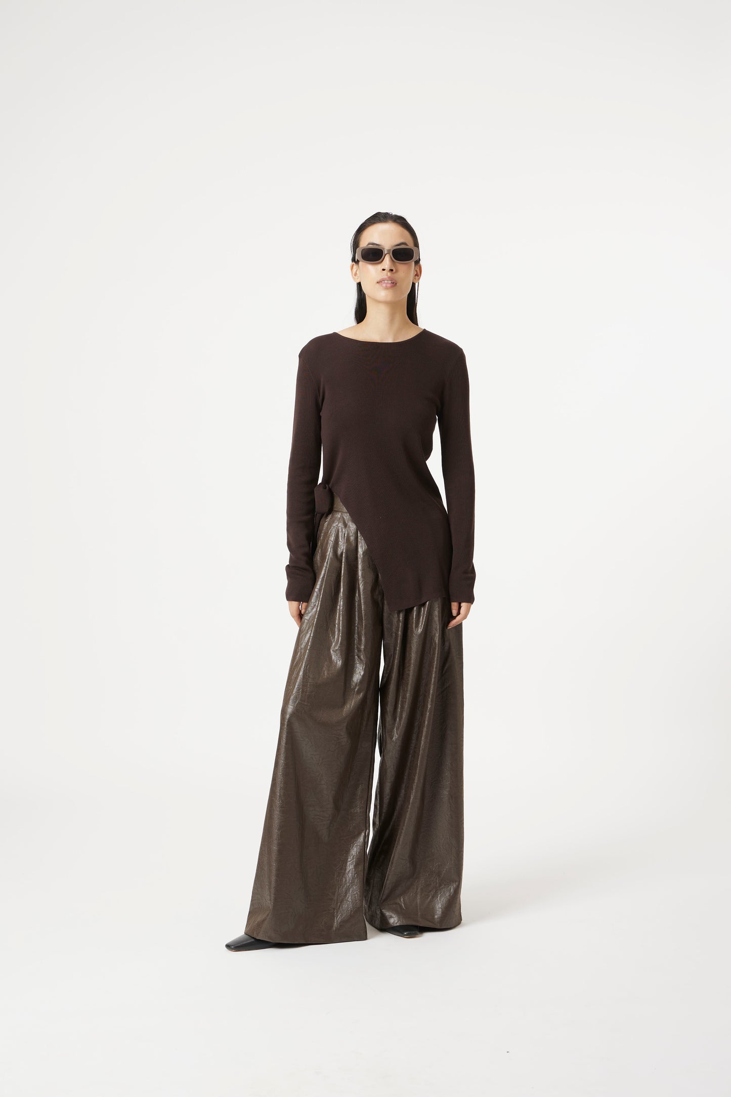 brown purpose knit