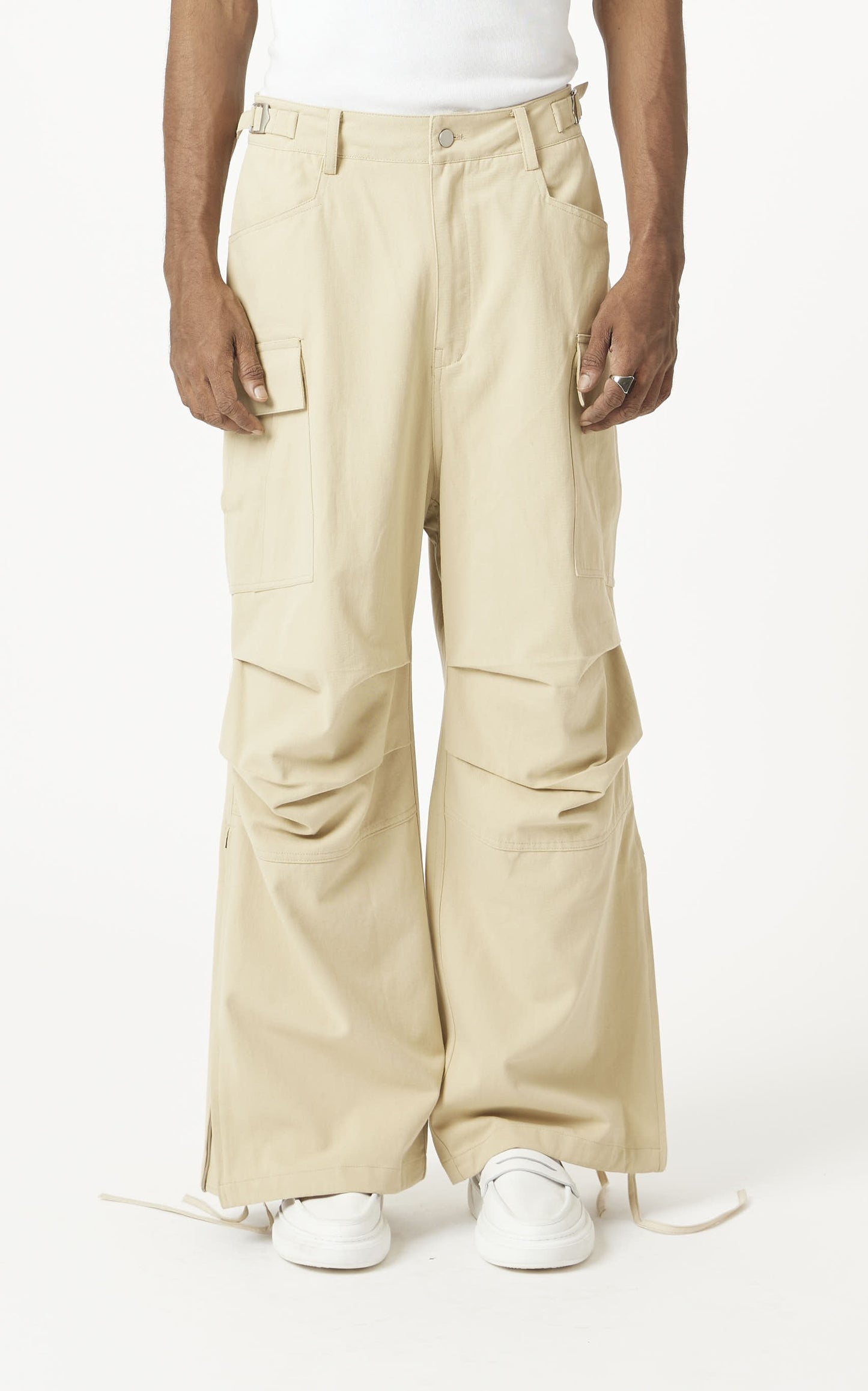 ruched fit pants