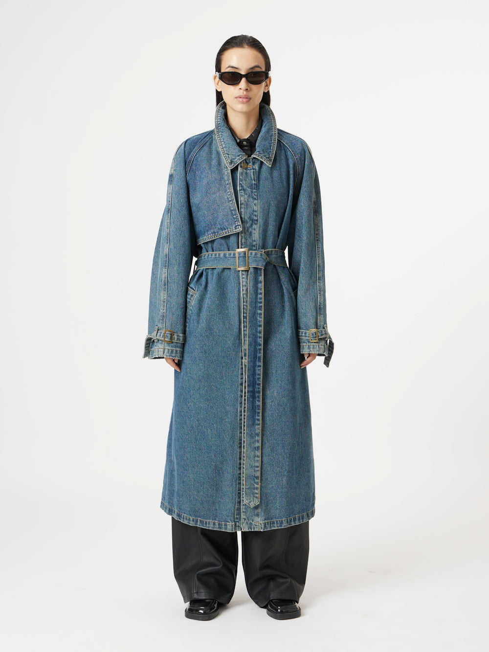 Blue Denim Love Trench