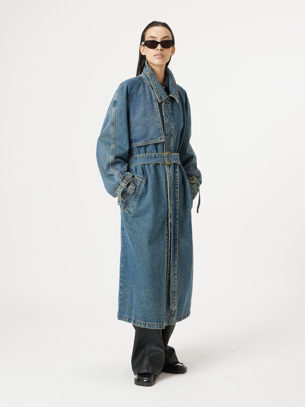 Blue Denim Love Trench
