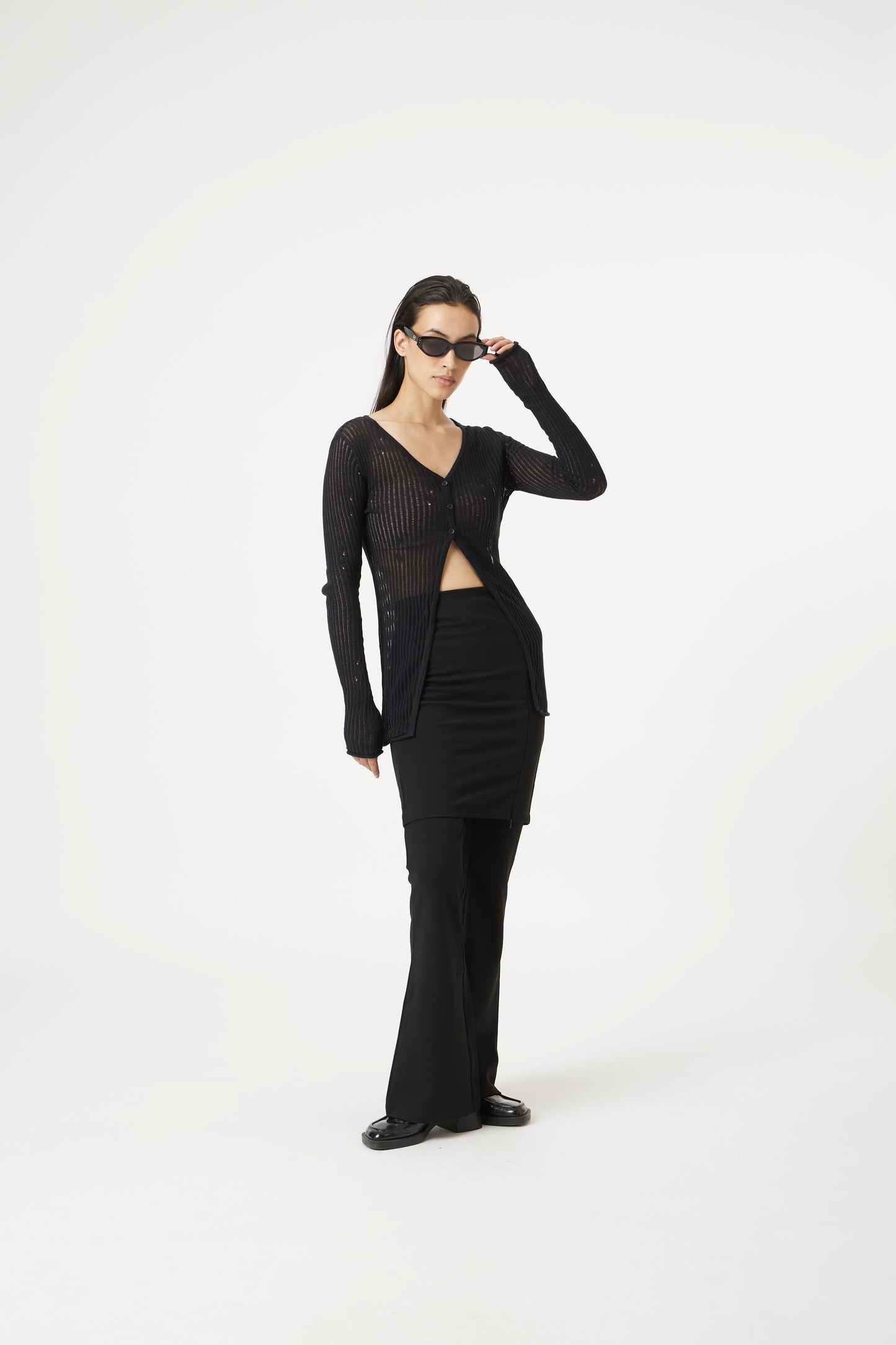 Black fit pants