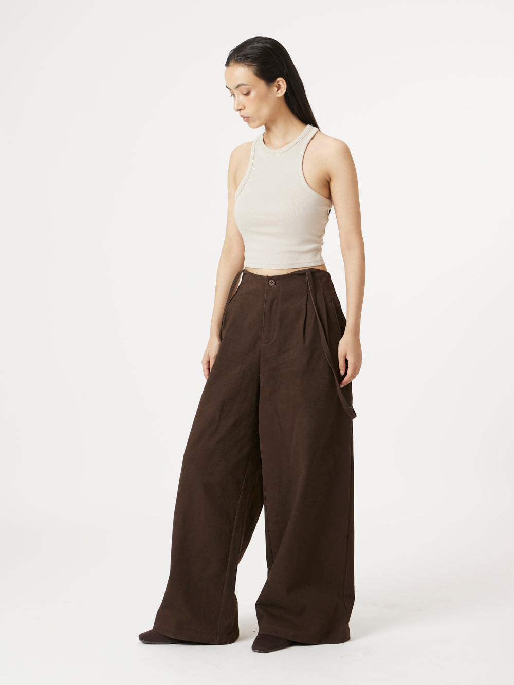 Brown Simple Pants