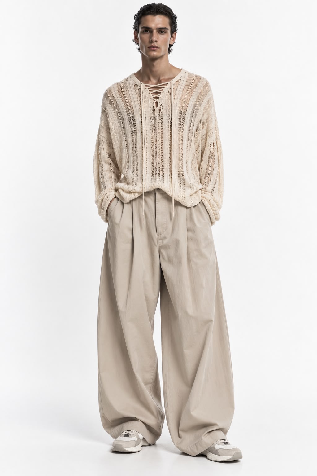 pleated pant