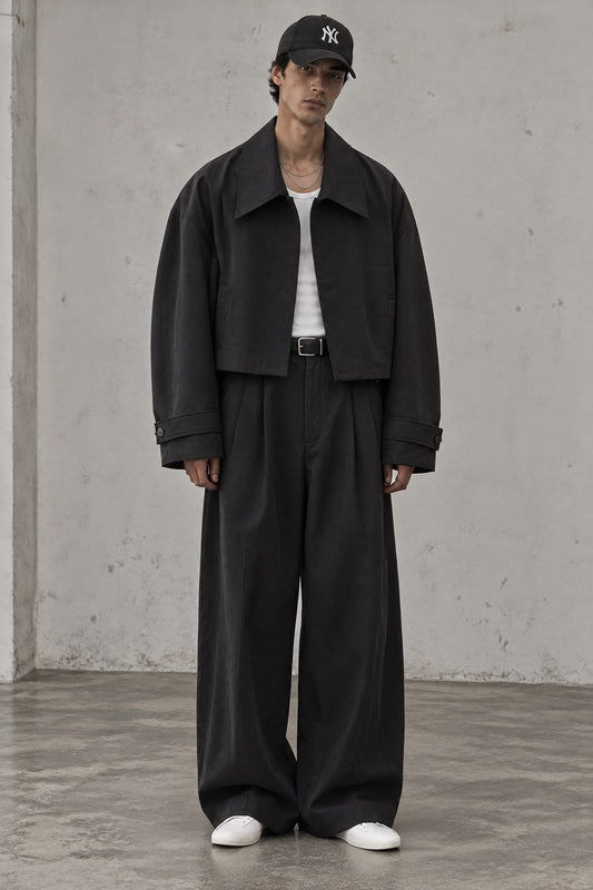 cropped jacket set