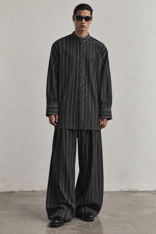 midnight pinstripe set