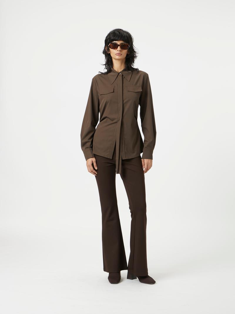 brown shirt