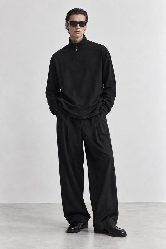 Long Sleeve Quater Zip Top