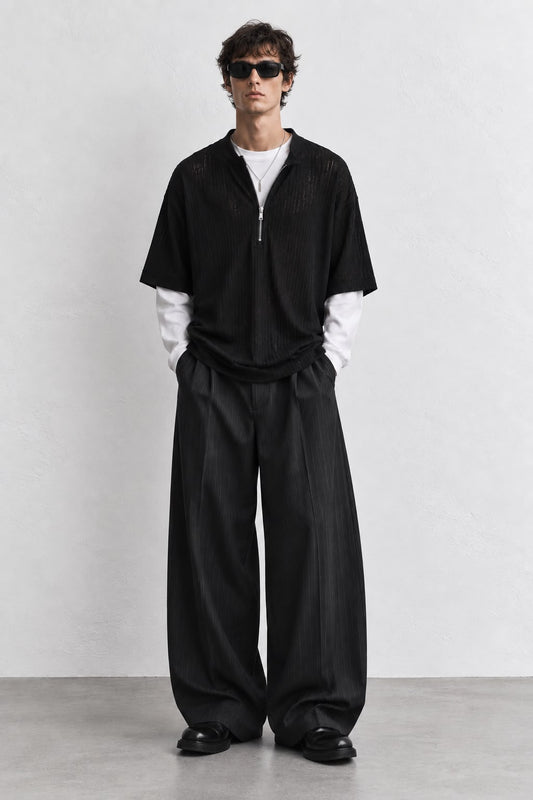 Quater Zip T Shirt