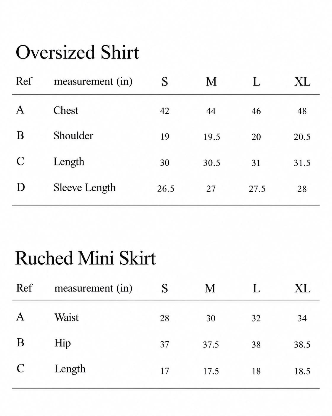 Oversized Shirt Set