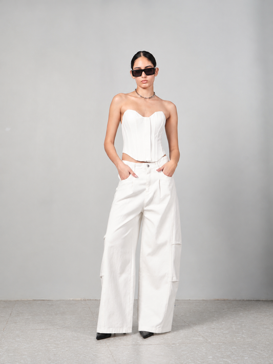 White Sculpt Corset