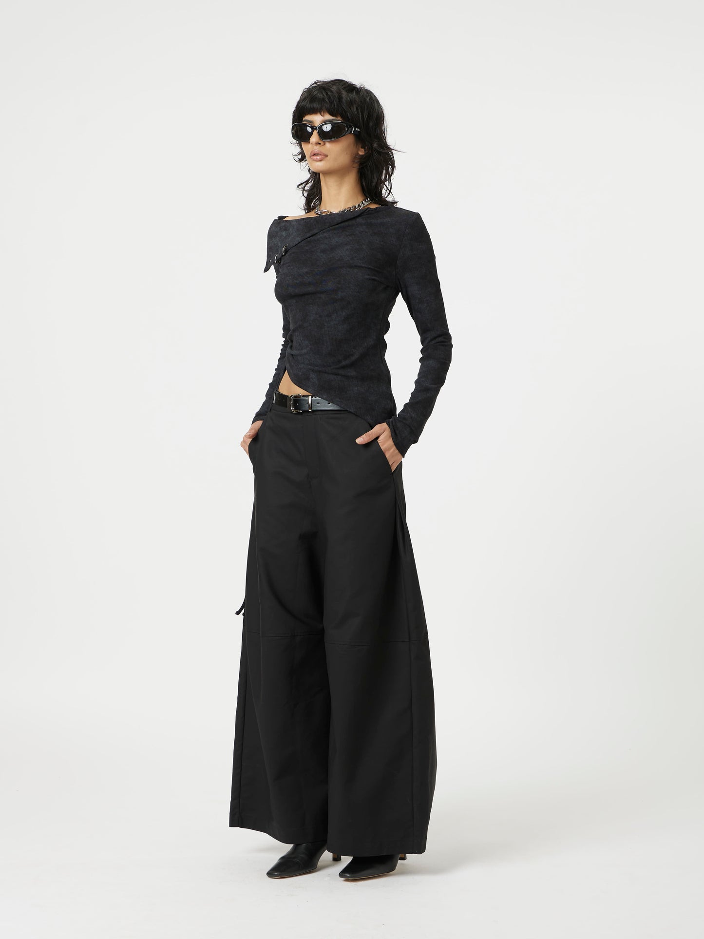 Black dune pants