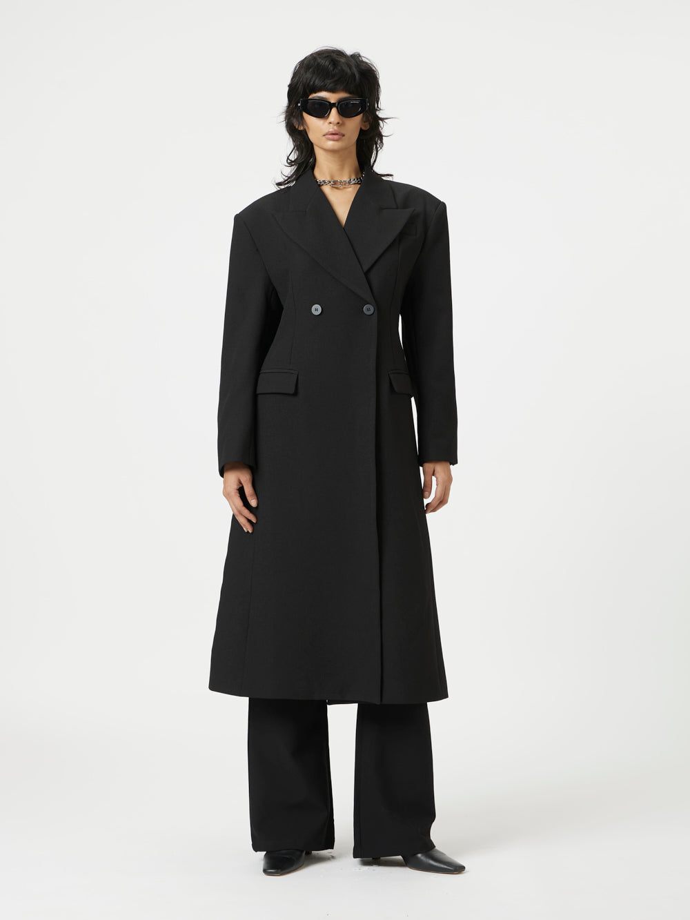 Black Vogue Fall Trench