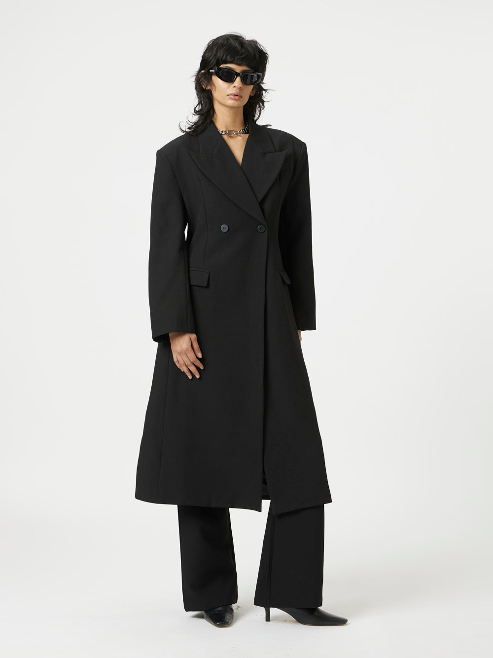 Black Vogue Fall Trench