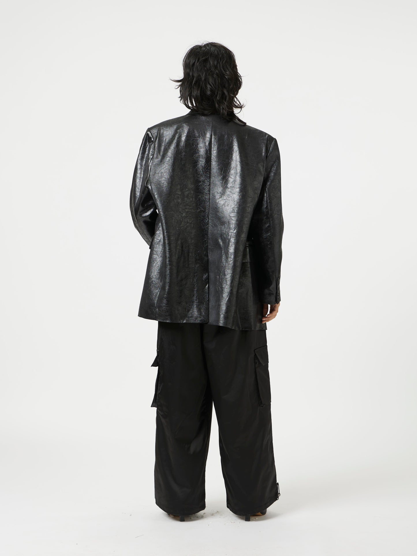 black bolt layer blazer