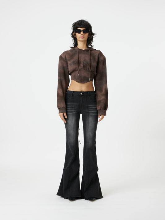 Black washed denims