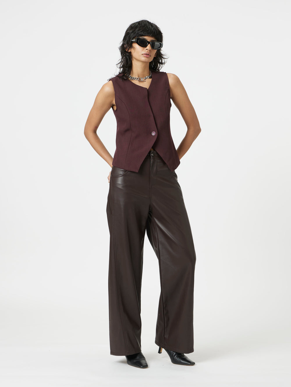 Brown Striaght Pants