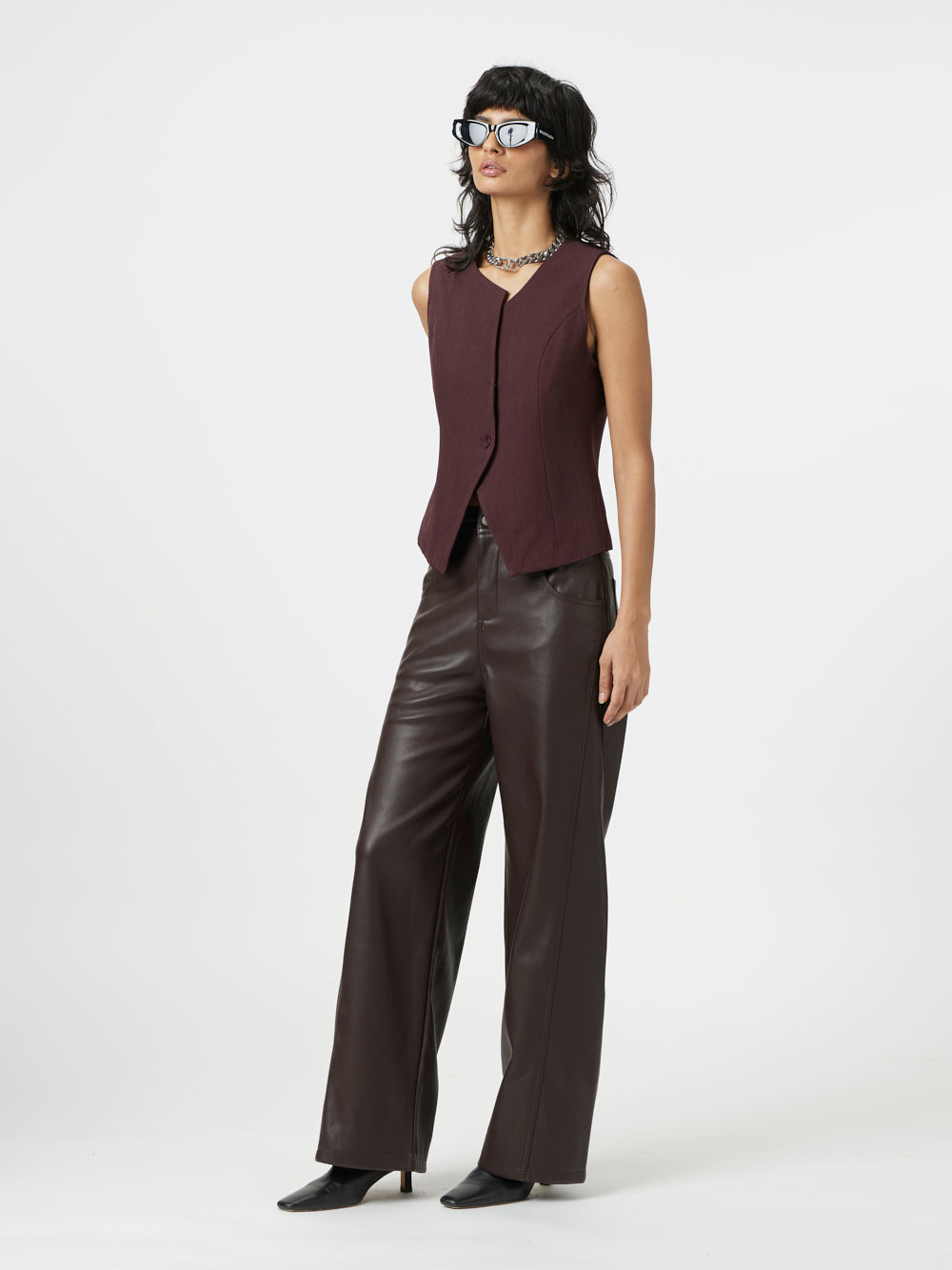 Brown Striaght Pants