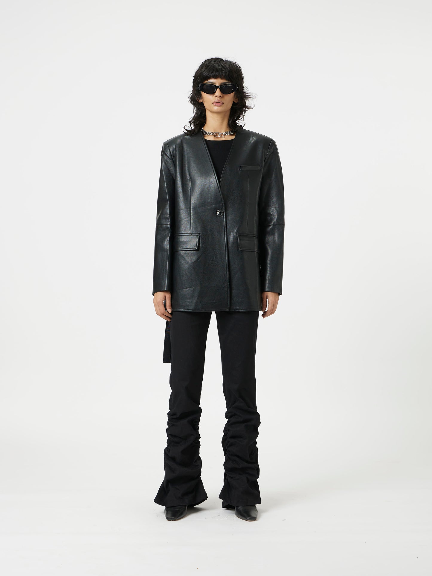 runway fold blazer