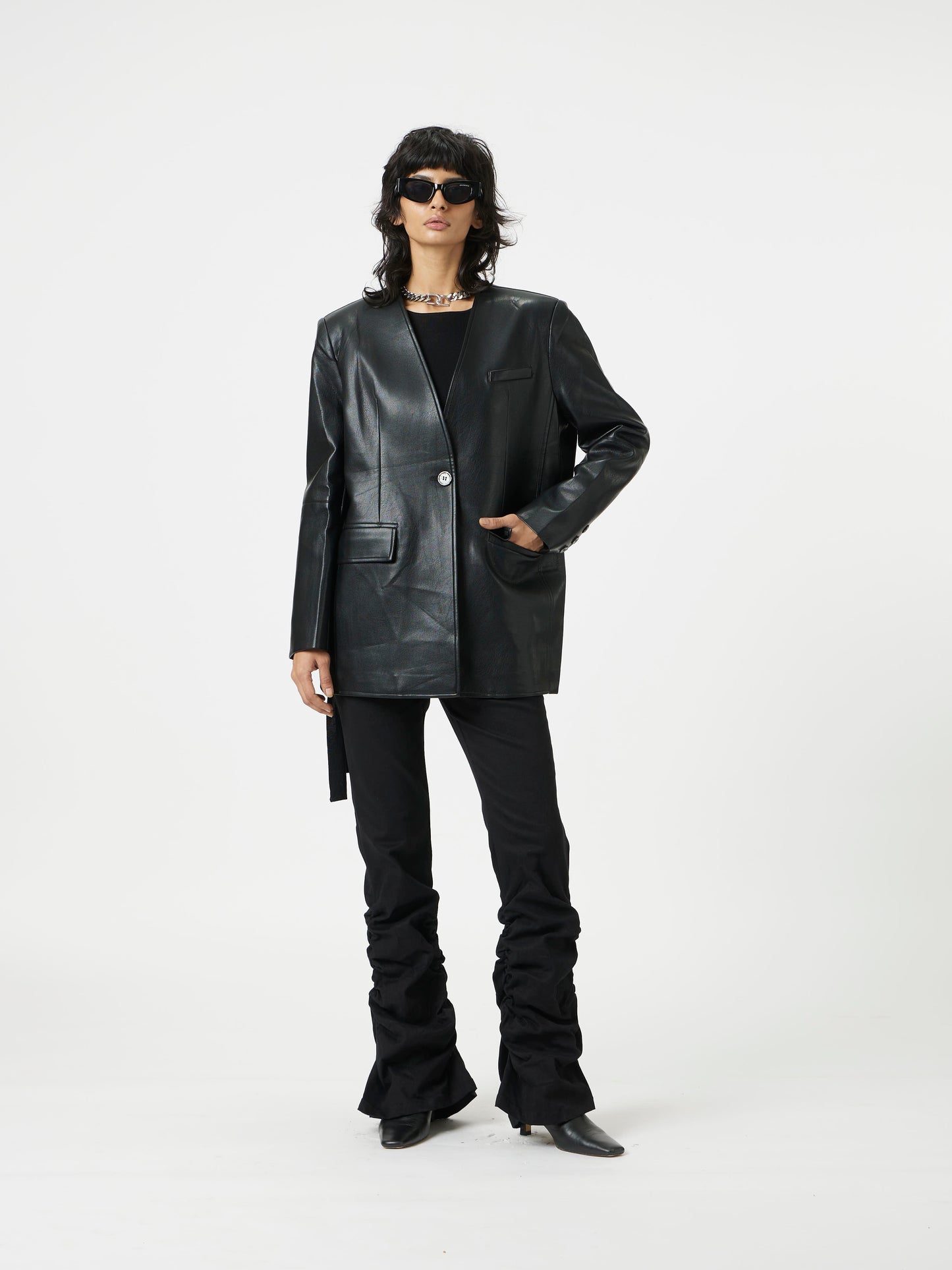 runway fold blazer