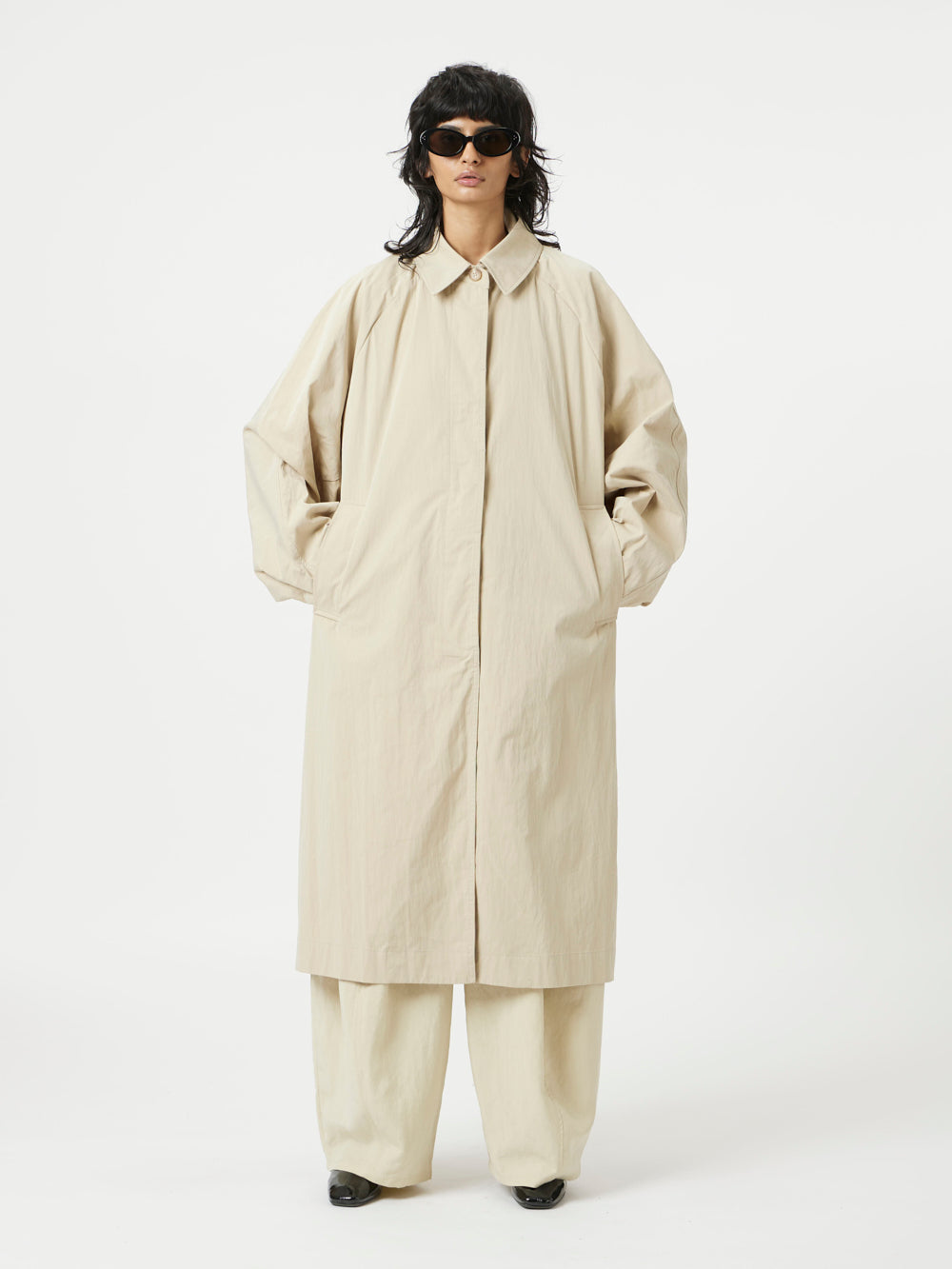 Biege Staple Trench