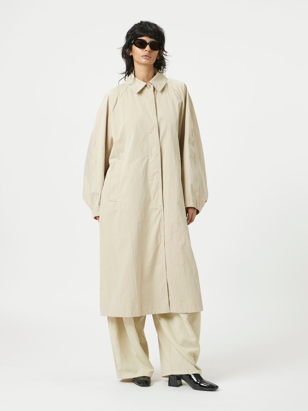 Biege Staple Trench