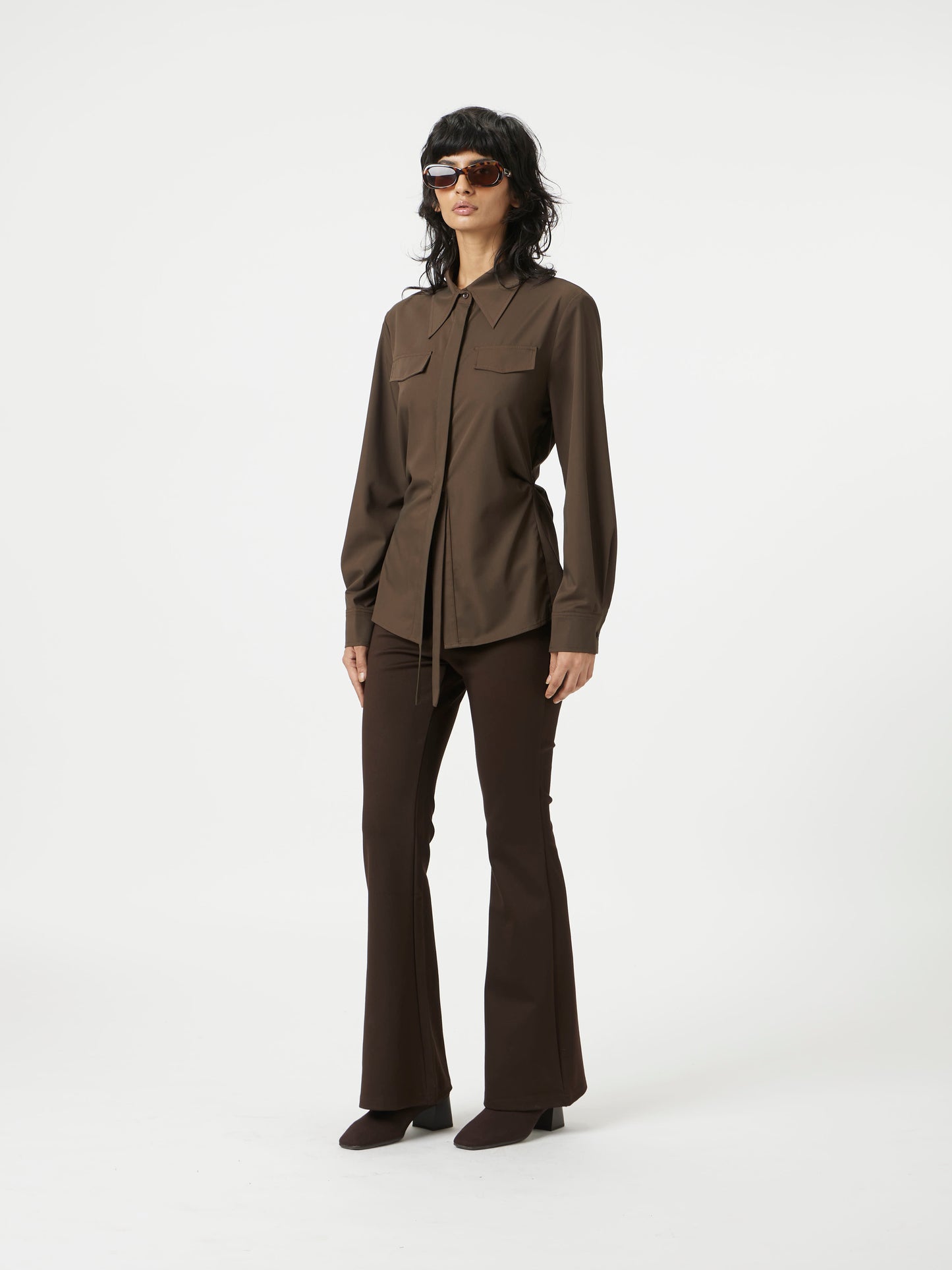 brown shirt