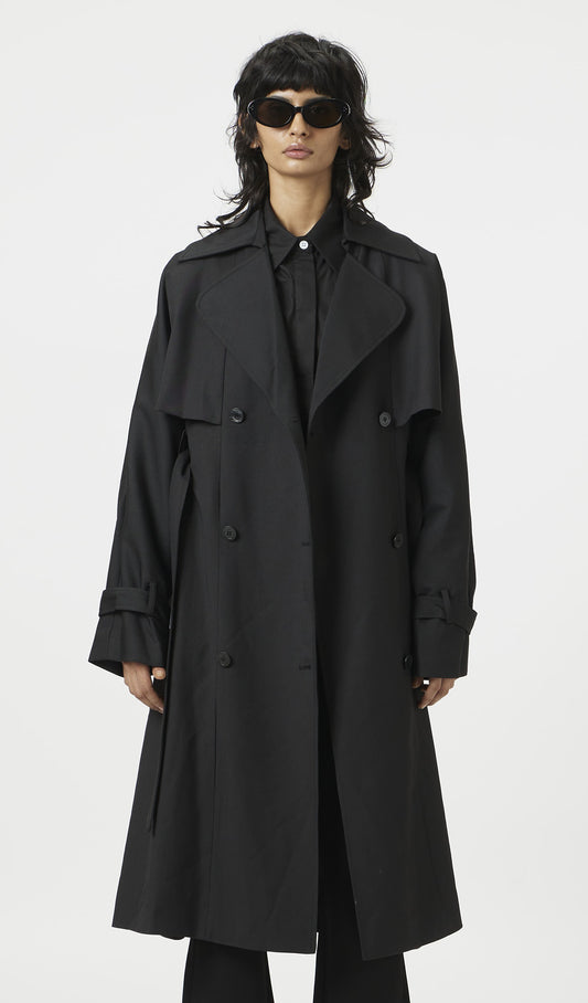 luxe cut trench