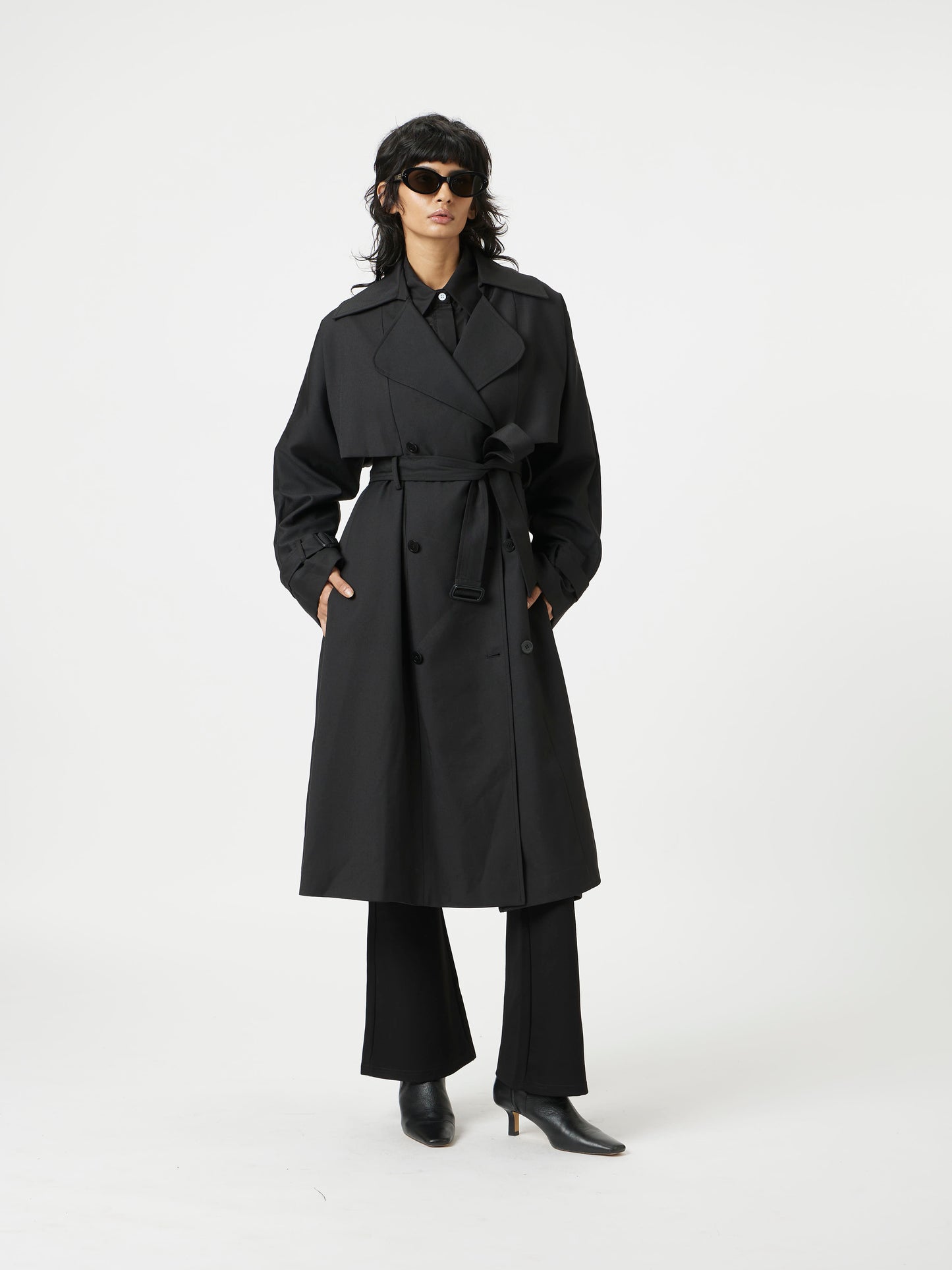 luxe cut trench