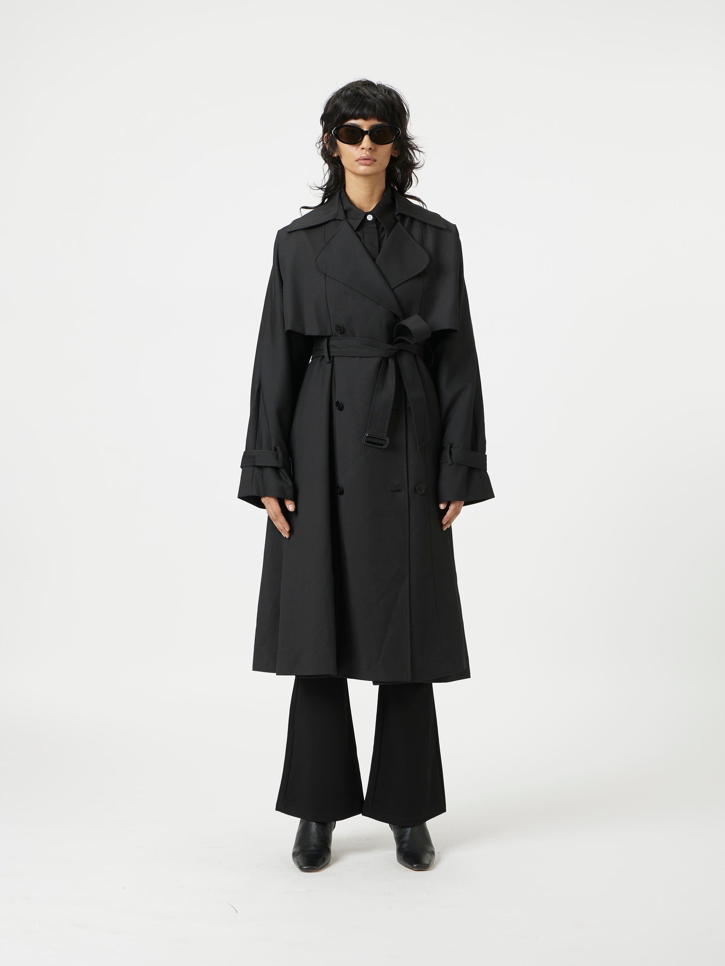luxe cut trench
