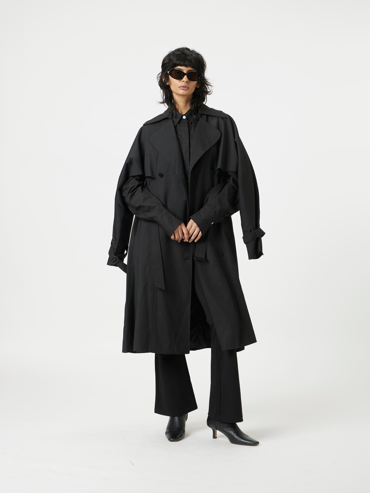 luxe cut trench